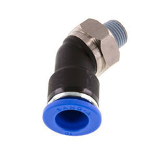 10mm x R1/8'' 45deg Elbow Push-in Fitting with Male Threads Brass/PA 66 NBR [2 Pieces]