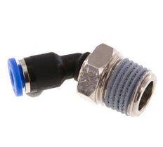 4mm x R1/4'' 45deg Elbow Push-in Fitting with Male Threads Brass/PA 66 NBR [2 Pieces]