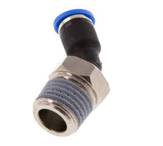 4mm x R1/4'' 45deg Elbow Push-in Fitting with Male Threads Brass/PA 66 NBR [2 Pieces]