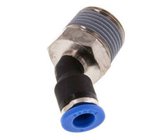 6mm x R3/8'' 45deg Elbow Push-in Fitting with Male Threads Brass/PA 66 NBR [2 Pieces]