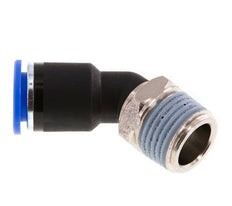 12mm x R1/2'' 45deg Elbow Push-in Fitting with Male Threads Brass/PA 66 NBR