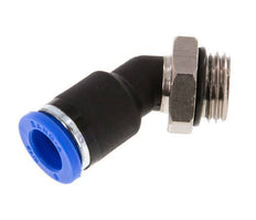 8mm x G1/4'' 45deg Elbow Push-in Fitting with Male Threads Brass/PA 66 NBR [2 Pieces]