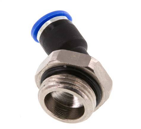 6mm x G3/8'' 45deg Elbow Push-in Fitting with Male Threads Brass/PA 66 NBR [2 Pieces]