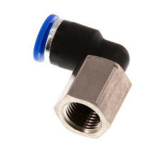 6mm x G1/8'' 90deg Elbow Push-in Fitting with Female Threads Brass/PA 66 NBR Rotatable [2 Pieces]