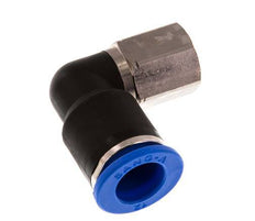 12mm x G1/4'' 90deg Elbow Push-in Fitting with Female Threads Brass/PA 66 NBR Rotatable