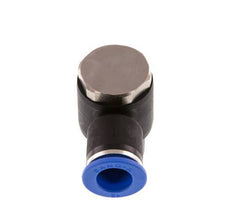 12mm x R1/2'' 90deg Elbow L-shape Push-in Fitting with Male Threads Brass/PA 66 NBR Rotatable
