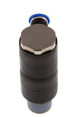 4mm x R1/4'' 2-way Manifold Push-in Fitting with Male Threads Brass/PA 66 NBR Rotatable
