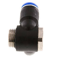 12mm x G1/2'' Double 90deg Elbow Push-in Fitting with Male Threads Brass/PA 66 NBR Rotatable