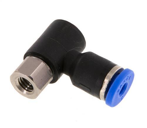 3mm x M 5 Elbow Push-in Fitting with Male-Female Threads Brass/PA 66 NBR [2 Pieces]