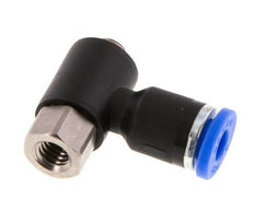 4mm x M 5 Elbow Push-in Fitting with Male-Female Threads Brass/PA 66 NBR [2 Pieces]
