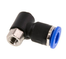 6mm x M 5 Elbow Push-in Fitting with Male-Female Threads Brass/PA 66 NBR [2 Pieces]
