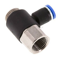8mm x G3/8'' Elbow Push-in Fitting with Male-Female Threads Brass/PA 66 NBR