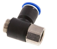 12mm x G3/8'' Elbow Push-in Fitting with Male-Female Threads Brass/PA 66 NBR