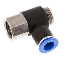 12mm x G1/2'' Elbow Push-in Fitting with Male-Female Threads Brass/PA 66 NBR