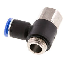 12mm x G1/2'' Elbow Push-in Fitting with Male-Female Threads Brass/PA 66 NBR