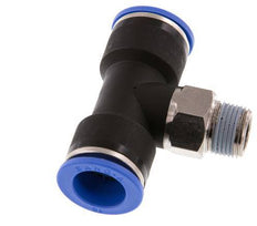16mm x R3/8'' Inline Tee Push-in Fitting with Male Threads Brass/PA 66 NBR Rotatable
