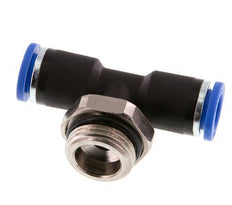8mm x G3/8'' Inline Tee Push-in Fitting with Male Threads Brass/PA 66 NBR Rotatable [2 Pieces]