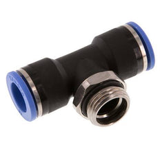 14mm x G1/2'' Inline Tee Push-in Fitting with Male Threads Brass/PA 66 NBR Rotatable