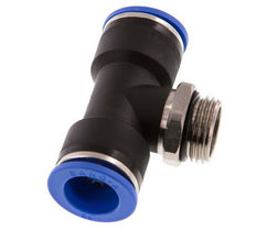 16mm x G1/2'' Inline Tee Push-in Fitting with Male Threads Brass/PA 66 NBR Rotatable