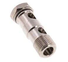 2-way nickel-plated Brass Banjo Bolt with G1/2'' Male Threads NBR