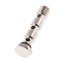 3-way nickel-plated Brass Banjo Bolt with G1/4'' Male Threads NBR