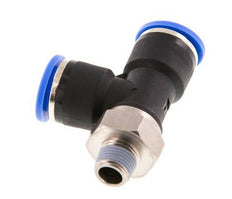 10mm x R1/8'' Right Angle Tee Push-in Fitting with Male Threads Brass/PA 66 NBR Rotatable
