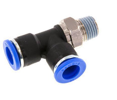 10mm x R1/4'' Right Angle Tee Push-in Fitting with Male Threads Brass/PA 66 NBR Rotatable