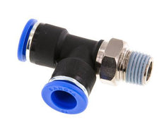 10mm x R1/4'' Right Angle Tee Push-in Fitting with Male Threads Brass/PA 66 NBR Rotatable