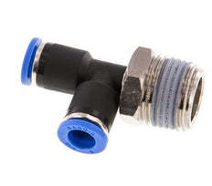 8mm x R1/2'' Right Angle Tee Push-in Fitting with Male Threads Brass/PA 66 NBR Rotatable
