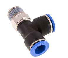 14mm x R1/2'' Right Angle Tee Push-in Fitting with Male Threads Brass/PA 66 NBR Rotatable