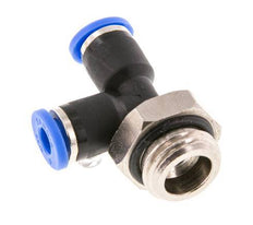 4mm x G1/4'' Right Angle Tee Push-in Fitting with Male Threads Brass/PA 66 NBR Rotatable [2 Pieces]