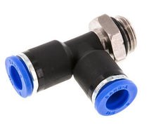 8mm x G1/4'' Right Angle Tee Push-in Fitting with Male Threads Brass/PA 66 NBR Rotatable [2 Pieces]