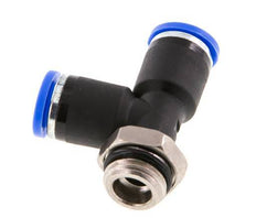 8mm x G1/4'' Right Angle Tee Push-in Fitting with Male Threads Brass/PA 66 NBR Rotatable [2 Pieces]