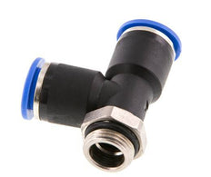 12mm x G3/8'' Right Angle Tee Push-in Fitting with Male Threads Brass/PA 66 NBR Rotatable
