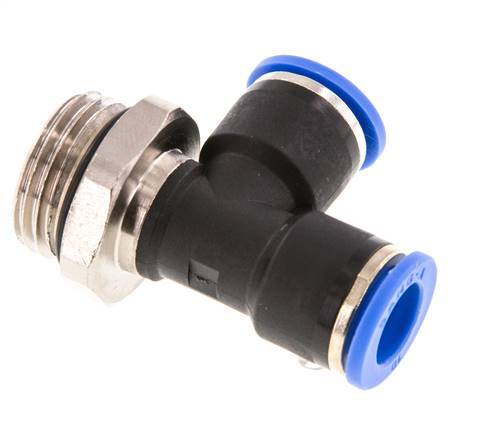 10mm x G1/2'' Right Angle Tee Push-in Fitting with Male Threads Brass/PA 66 NBR Rotatable