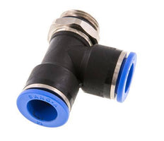 14mm x G1/2'' Right Angle Tee Push-in Fitting with Male Threads Brass/PA 66 NBR Rotatable