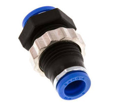 8mm Push-in Fitting PA 66 NBR Bulkhead [2 Pieces]