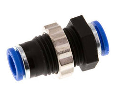 8mm Push-in Fitting PA 66 NBR Bulkhead [2 Pieces]