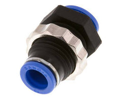 10mm Push-in Fitting PA 66 NBR Bulkhead [2 Pieces]