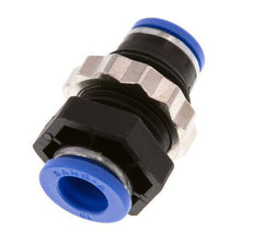 10mm Push-in Fitting PA 66 NBR Bulkhead [2 Pieces]