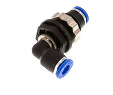 6mm 90deg Elbow Push-in Fitting PA 66 NBR Bulkhead [2 Pieces]