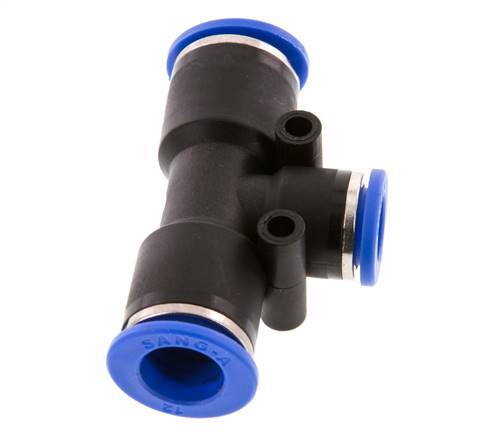 10mm x 12mm Tee Push-in Fitting PA 66 NBR [2 Pieces]