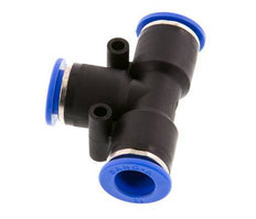12mm Tee Push-in Fitting PA 66 NBR [2 Pieces]