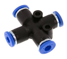 4mm Cross Push-in Fitting PA 66 NBR [2 Pieces]