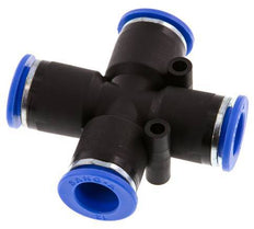 12mm Cross Push-in Fitting PA 66 NBR