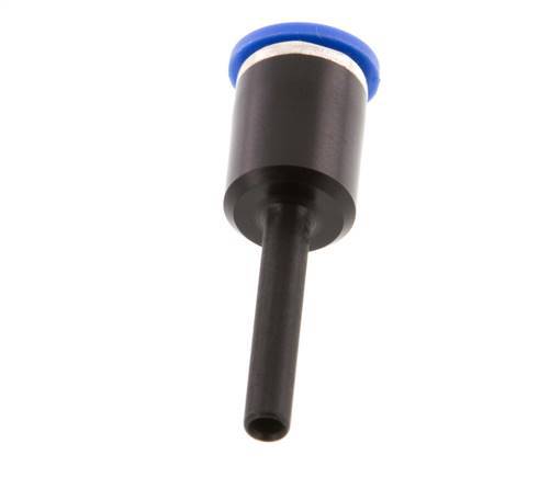6mm x 4mm Push-in Fitting with Plug-in PA 66 NBR [2 Pieces]