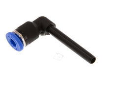 4mm x 4mm 90deg Elbow Push-in Fitting with Plug-in PA 66 NBR Long Sleeve [2 Pieces]