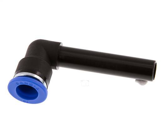 10mm x 10mm 90deg Elbow Push-in Fitting with Plug-in PA 66 NBR Long Sleeve [2 Pieces]