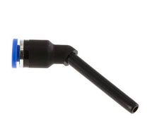 4mm x 4mm 45deg Elbow Push-in Fitting with Plug-in PA 66 NBR Long Sleeve [2 Pieces]