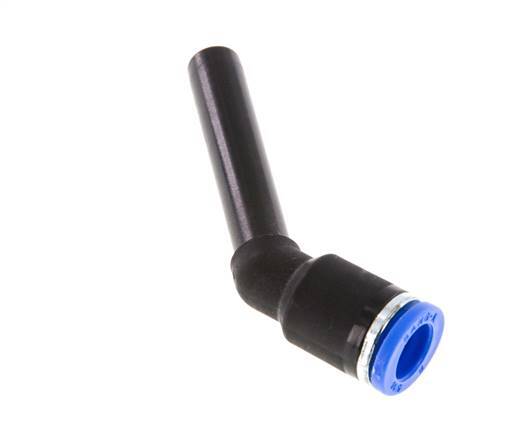 8mm x 8mm 45deg Elbow Push-in Fitting with Plug-in PA 66 NBR Long Sleeve [2 Pieces]
